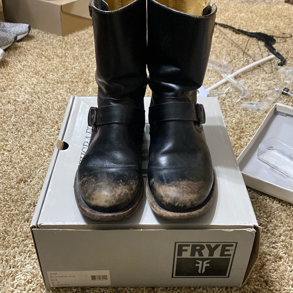 Frye Jenna Engineer distressed boot